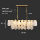 Axyaa French Style Minimalist Chandelier Full-Spectrum Lamp for Bedroom, Living Room, Dining Room
