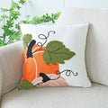 Axyaa Halloween Pumpkin Embroidered Pillowcase for Home Sofa Decor