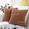 Axyaa Solid Color Graininess Cushion Cover Sofa Decor Lumbar Pillow Case