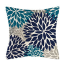 Axyaa Modern Daisy Grey Pillow Covers for Couch and Bed