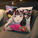 Axyaa Anime Pillow Cover by Chisato Tatumi for Sofa Room Decor and Wedding Gift