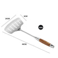 Axyaa Rosewood Handle Fish Spatula, Egg Scoop, Colander Shovel - Kitchen Utensils