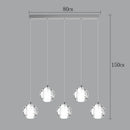 Axyaa Crystal Stair Chandelier: Modern LED Ceiling Lamp for Living Room