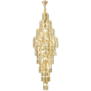 Axyaa Rotating Staircase Crystal Chandelier - Modern Duplex Design