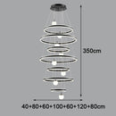 Axyaa Crystal Stair Chandelier Light - Ceiling Lamp LED Chandeliers for Living Room