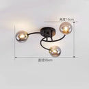 Axyaa Glass Ball LED Chandelier for Home Decor Lighting in Living Room and Bedroom