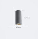 Axyaa Nordic Industrial Gray LED Tube Ceiling Lamps