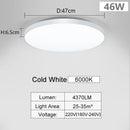 Axyaa 47CM Ultra Thin Round LED Ceiling Light for Kitchen Bedroom Living Room