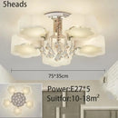 Axyaa Crystal LED Ceiling Light: Modern, Simple, and Warm for Romantic Living Room Atmosphere