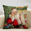 Axyaa Christmas Tree Santa Claus Cushion Cover 45x45cm
