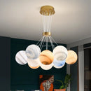Axyaa 3D Printed Acrylic Bubble Ball Chandelier for Children'S Room and Dining Island