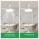 Axyaa 3-in-1 Smart Ceiling Fan with LED Light and Remote Control