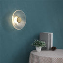 Axyaa Nordic Glass LED Wall Lamp Minimalist Reflective Lighting for Home Decor