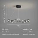 Modern Wave LED Pendant Lights by Axyaa for Living, Dining & Bedroom Lighting