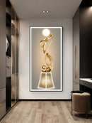 Axyaa Abstract Light Luxury Mural Lamp Decoration - Modern Simplicity Hanging Painting