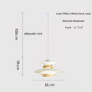 Axyaa UFO Gradient Pendant Light Fixture Mid Century Modern Chandelier