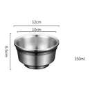 Axyaa Stainless Steel Rice Soup Bowl Set for Kitchen Utensils