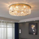 Axyaa Luxury Crystal Ceiling Lights Chrome/Gold LED Lamps for Home & Hotel Decor