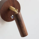 Axyaa Nordic LED Wall Lamp: Modern Minimialist Design, Wood Button Switch, Ideal for Bedroom & Bathroom