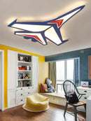 Axyaa Kids' Aircraft Ceiling Light: Remote-Controlled Smart Lamp for Boys' Bedroom
