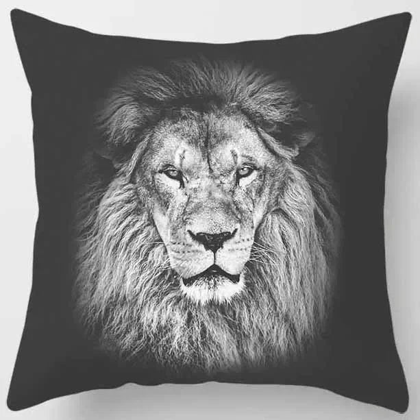 Axyaa African Lion Digital Print Pillowcase Decorative Cover