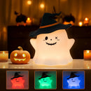 Axyaa RGB Ghost Night Light Rechargeable Lamp for Kids - Cute Halloween Desktop Decor