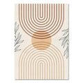 Bohemian Leaf Canvas Poster for Modern Living Room Decor - Axyaa
