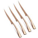 Axyaa Stainless Steel Gold Rainbow Steak Knives Set
