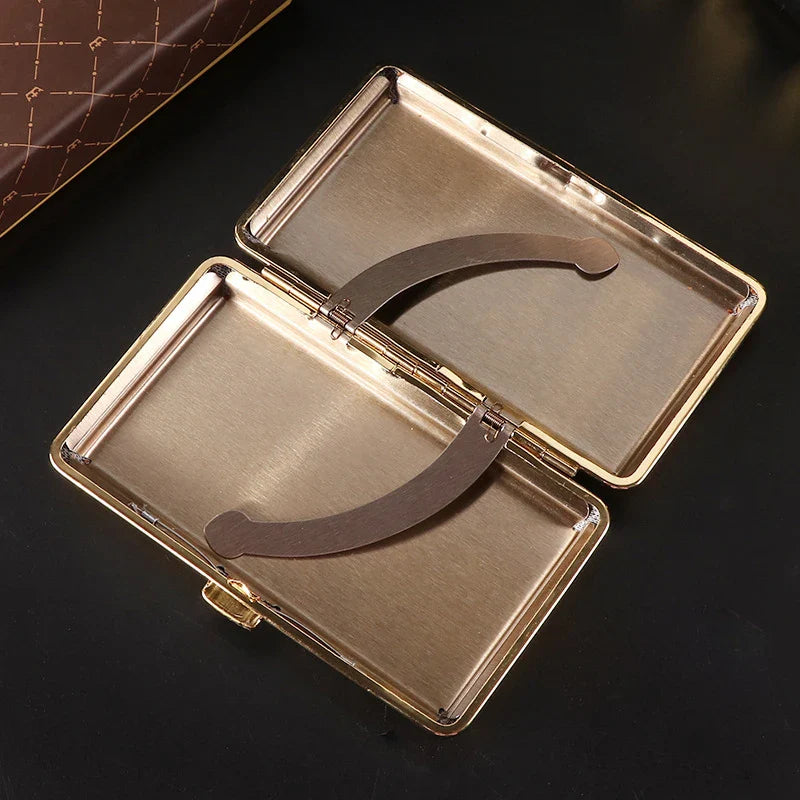 Axya Retro Leather Cigarette Case Set - 20pcs Thin & Durable Accessories