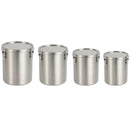 Axyaa Stainless Steel Sealed Tea Storage Jar with Buckle Lid