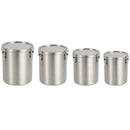 Stainless Steel Axyaa Sealed Tea & Grain Storage Jar with Buckle Lid