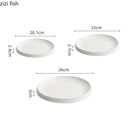 Axyaa Ceramic Steak Plate - Specialty Tableware for Restaurants and Home Dining