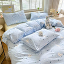 Axyaa Soft Double-Layer Cotton Quilt Cover Set with Pillowcase