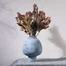 Axyaa Ceramic Vase: Wabi Sabi Minimalist Home Decor for Fresh Flowers