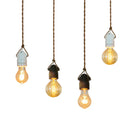 Axyaa Ceramic LED Pendant Light: Vintage Japanese Style Bedroom Living Room Lamp