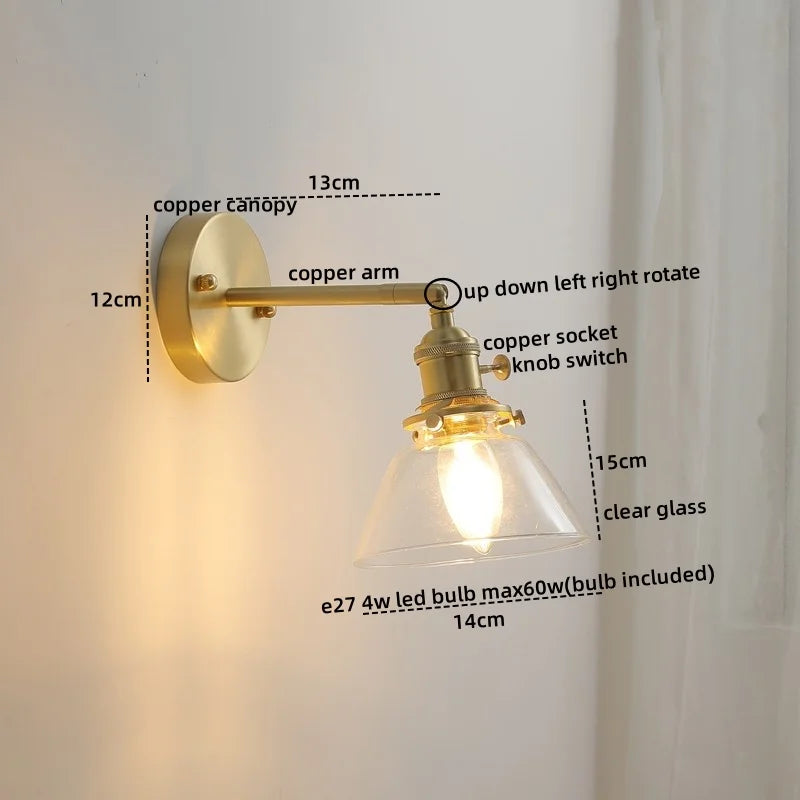 Nordic Modern LED Wall Light Axyaa Ceramic Bedside Lamp Pull Chain Switch