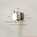 Axyaa Marble Glass LED Wall Light for Home Decor