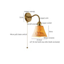 Axyaa Vintage White Ceramic LED Wall Sconce - Nordic Minimalism Stair Loft Bedroom Light