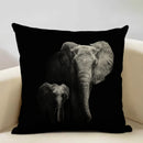 Axyaa Animal Pattern Cushion Cover Trio: Lion, Tiger, Bear Home Sofa Decor Kids Gift