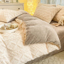 Axyaa Taffeta Velvet Duvet Cover, Cozy Fleece Plush Blanket, 150x200cm Warm Winter Bedding
