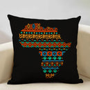 Axyaa Geometric Africa Pattern Sofa Pillow Cover Linen Cushion Case African Decor