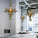 Axyaa Metal Cord Pendant Chandelier: Loft Luxury Lighting for Living, Dining, and Parlor Decor