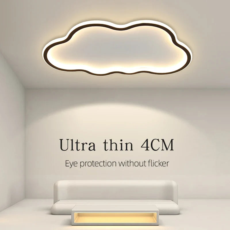 Axyaa Cloud LED Ceiling Light for Children's Room with Ultra-Thin Design
