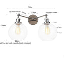 Axyaa Vintage Industrial Wall Light with Pull Chain Switch