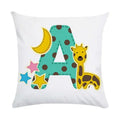 Axyaa Animal Letter Decorative Polyester Throw Pillow Cover for Home Car Sofa