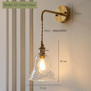 Elegant Vintage Brass Socket Wall Sconce by Axyaa for Bedroom Hotel Dining Room