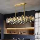 Axyaa Crystal Chandelier Pendant Light for Living Room Dining Room Ceiling Lighting
