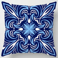 Colorful Geometric Flower Pillow Case by Axyaa: Simple Polyester Sofa Decorative Cover