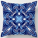 Colorful Geometric Flower Pillow Case by Axyaa: Simple Polyester Sofa Decorative Cover