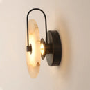 Axyaa Nordic Marble LED Wall Lamp | Circular Restaurant & Bedroom Lighting